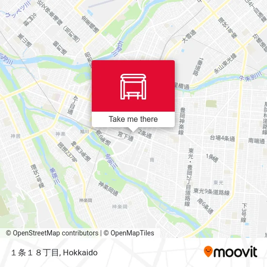 １条１８丁目 map