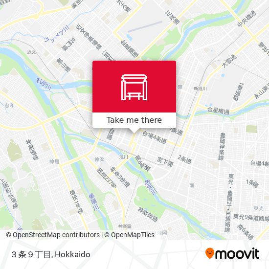 ３条９丁目 map