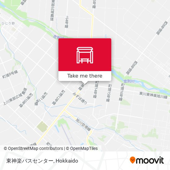 東神楽バスセンター map