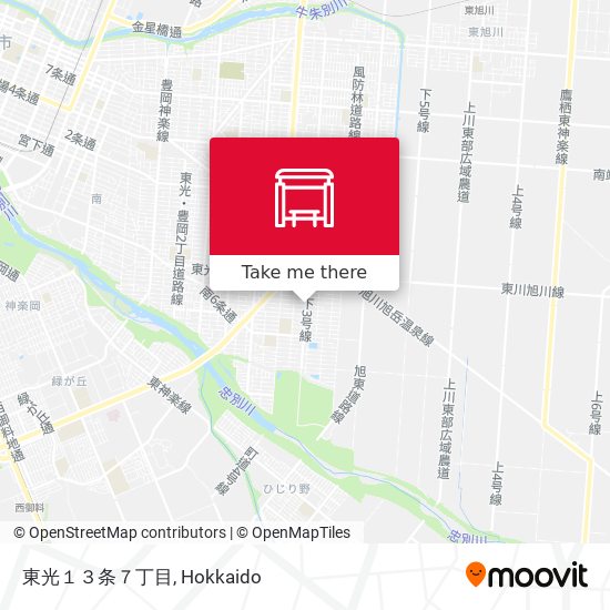 東光１３条７丁目 map