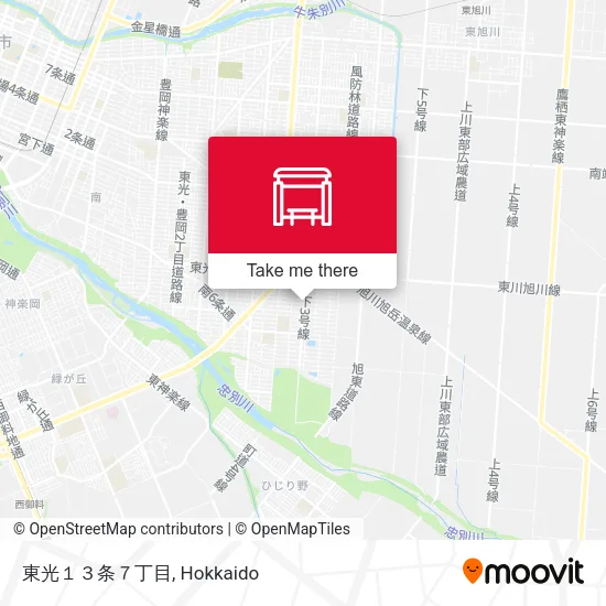 東光１３条７丁目 map