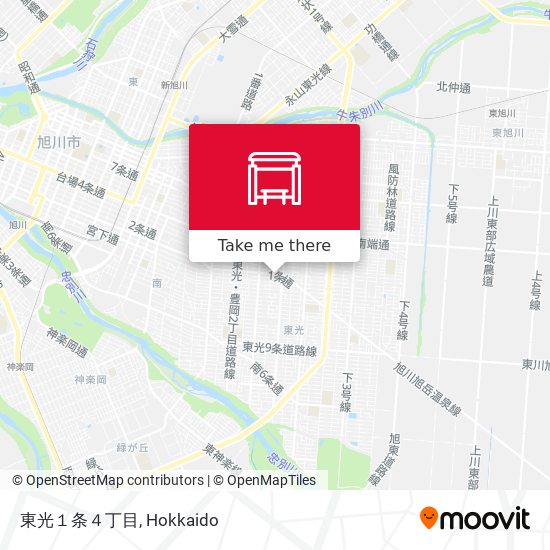 東光１条４丁目 map