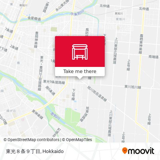東光８条９丁目 map