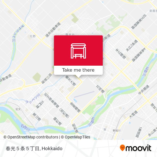 春光５条５丁目 map
