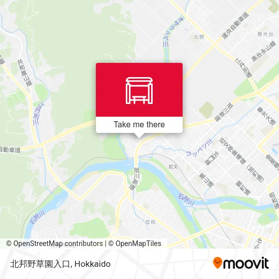北邦野草園入口 map