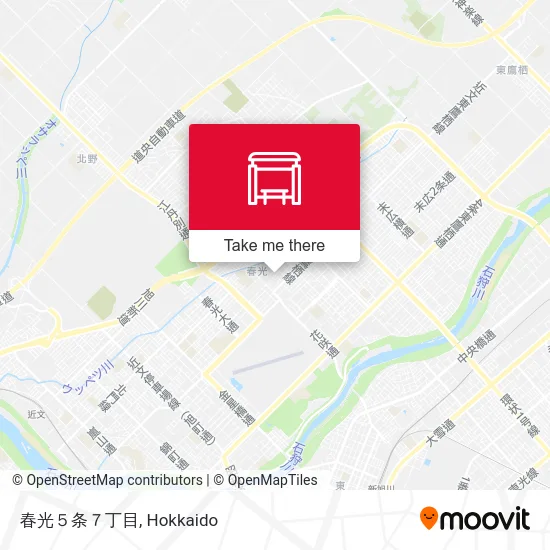 Shunko 5-jo 7-chome map