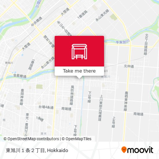 東旭川１条２丁目 map