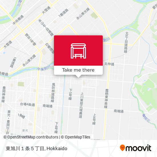 東旭川１条５丁目 map