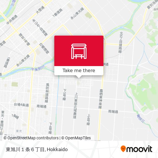 東旭川１条６丁目 map