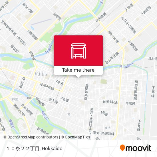 １０条２２丁目 map