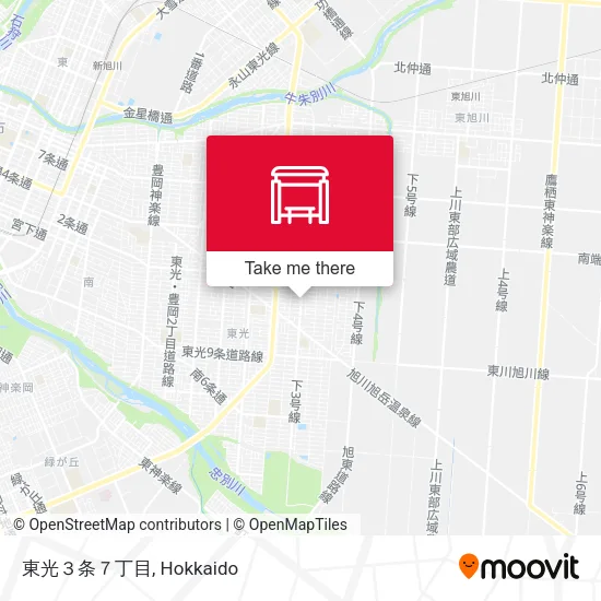 Toko 3-jo 7-chome map