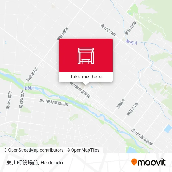 東川町役場前 map