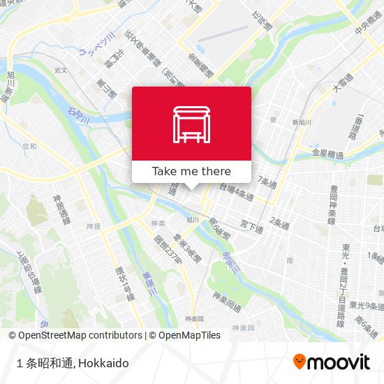 １条昭和通 map