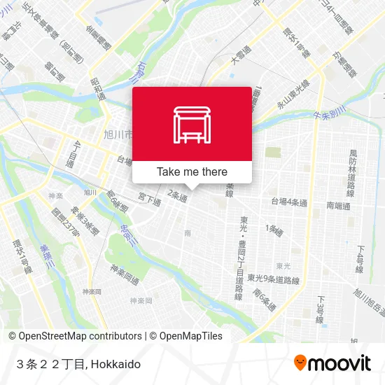 ３条２２丁目 map