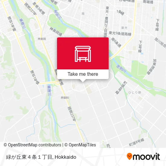 緑が丘東４条１丁目 map