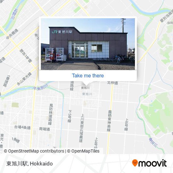 東旭川駅 map