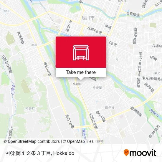 神楽岡１２条３丁目 map