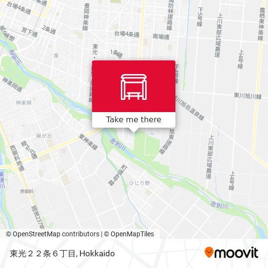 東光２２条６丁目 map