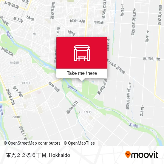 東光２２条６丁目 map