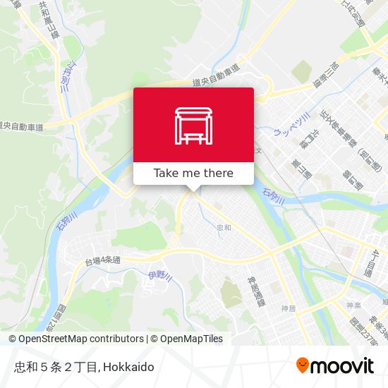 忠和５条２丁目 map