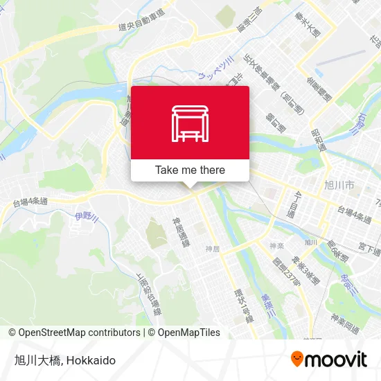 旭川大橋 map