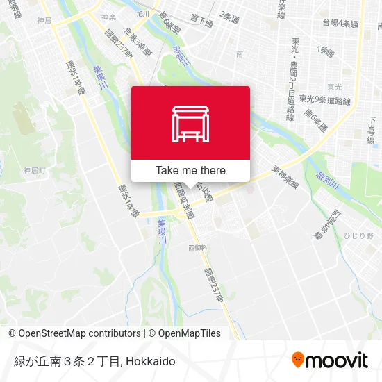 緑が丘南３条２丁目 map