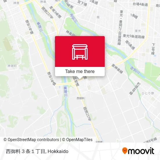 西御料３条１丁目 map