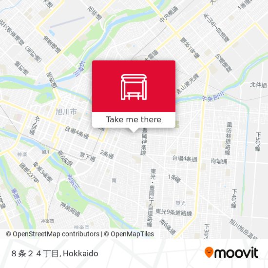８条２４丁目 map