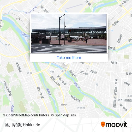 旭川駅前 map