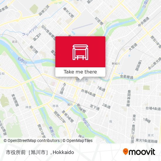 市役所前［旭川市］ map