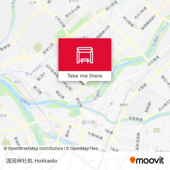 護国神社前 map