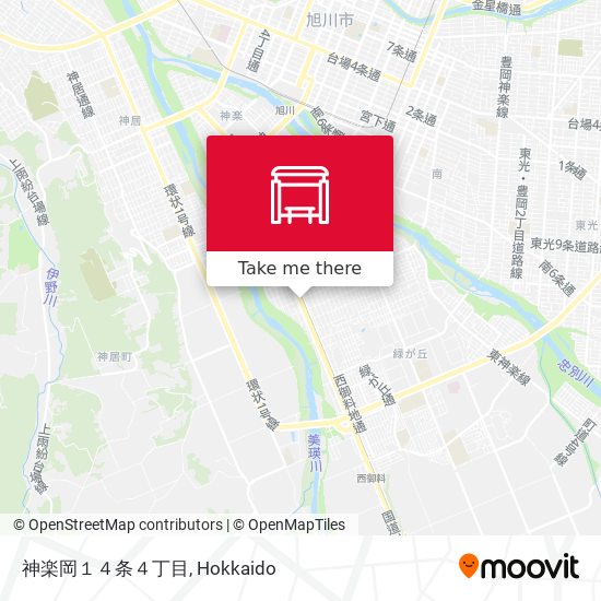 神楽岡１４条４丁目 map