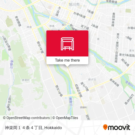 神楽岡１４条４丁目 map