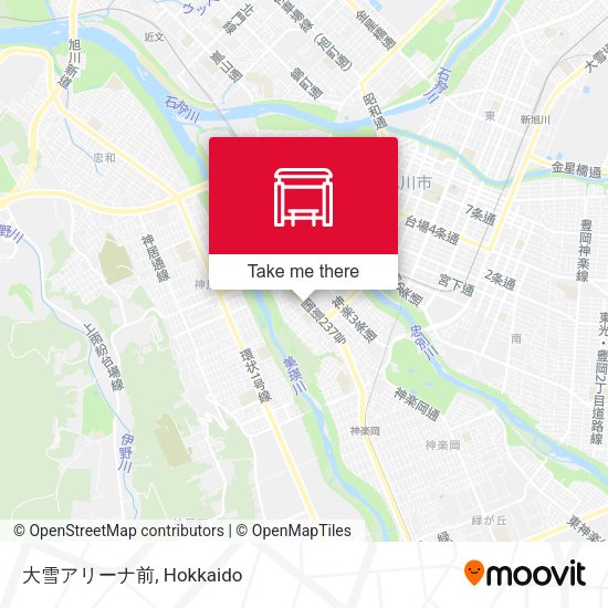 大雪アリーナ前 map