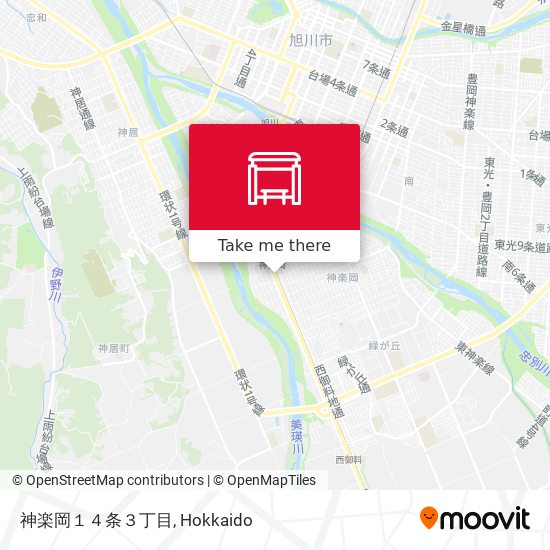 神楽岡１４条３丁目 map