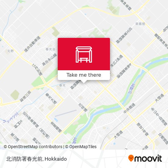 北消防署春光前 map