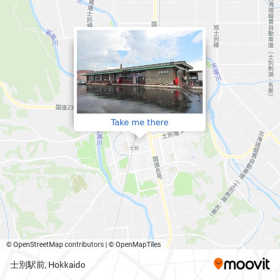 士別駅前 map