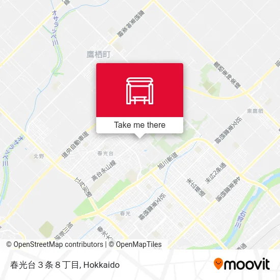 Shunkodai 3-jo 8-chome map