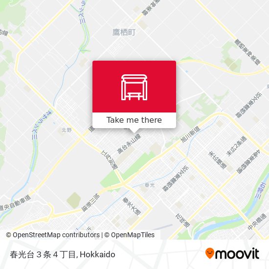 春光台３条４丁目 map