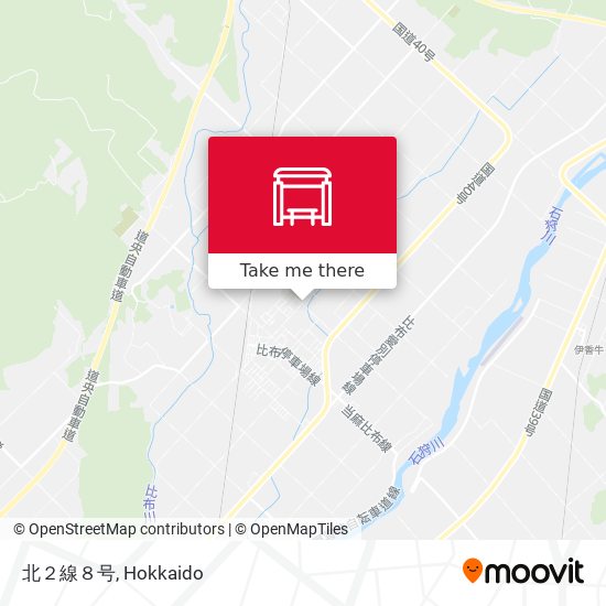 北２線８号 map