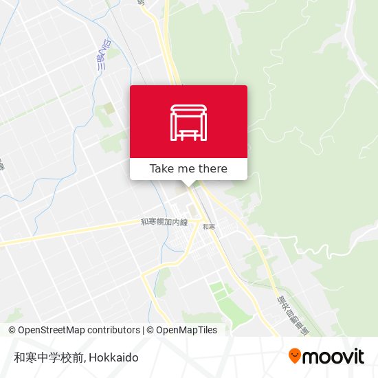 和寒中学校前 map