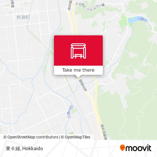 東６線 map