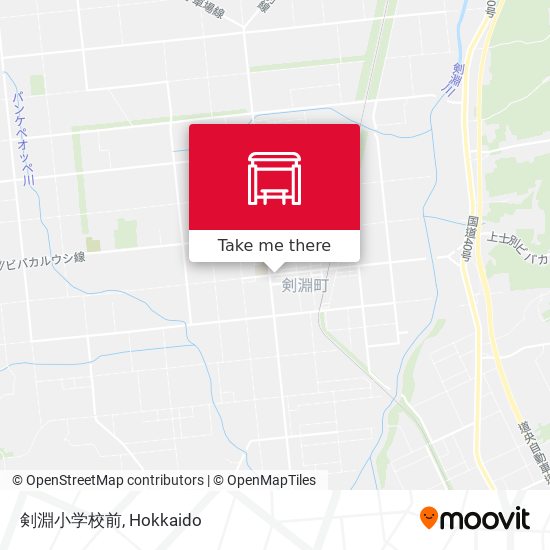 剣淵小学校前 map
