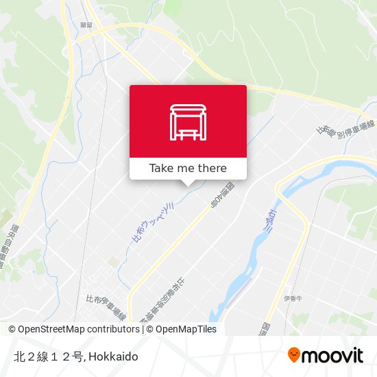 北２線１２号 map