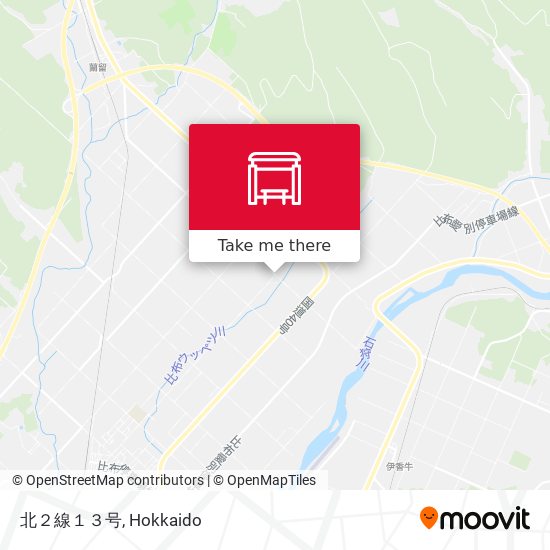 北２線１３号 map