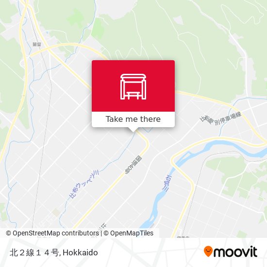 北２線１４号 map