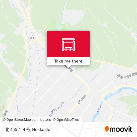 北４線１４号 map