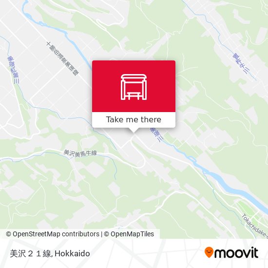 美沢２１線 map