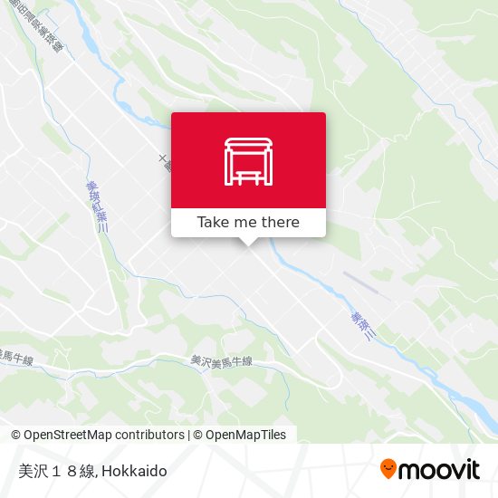 美沢１８線 map