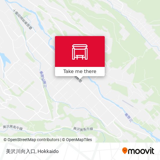 美沢川向入口 map